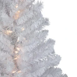 Northlight 3' Pre-Lit LED Snow White Medium Artificial Christmas Tree - Clear Lights -Christmas Decoration Shop northlight v15870 02 87419.1692285356
