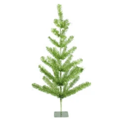 Northlight 3' Medium Green Tinsel Pine Twig Artificial Christmas Tree - Unlit
