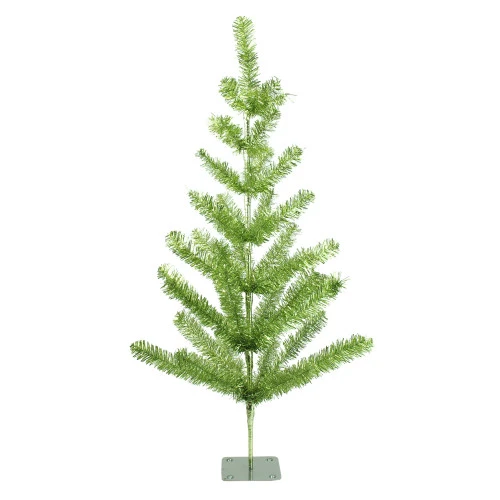 Northlight 3' Medium Green Tinsel Pine Twig Artificial Christmas Tree - Unlit 3 Northlight 3' Medium Green Tinsel Pine Twig Artificial Christmas Tree - Unlit