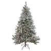 Northlight 6' Pre-Lit Medium Flocked Balsam Pine Artificial Christmas Tree - Clear Lights -Christmas Decoration Shop northlight v15957 new 68261.1665611029