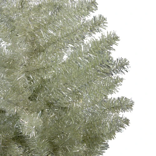 Northlight 9' Metallic Platinum Artificial Tinsel Christmas Tree - Unlit 5 Northlight 9' Metallic Platinum Artificial Tinsel Christmas Tree - Unlit - Image 3