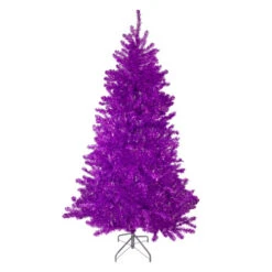 Northlight 6' Metallic Purple Tinsel Artificial Christmas Tree - Unlit