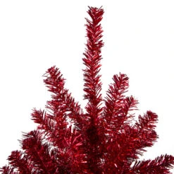Northlight 4.5' Metallic Red Tinsel Artificial Christmas Tree - Unlit -Christmas Decoration Shop northlight v27326 2 39693.1587644031