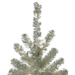 Northlight Metallic Platinum Artificial Tinsel Christmas Tree - 7 Ft Clear Lights -Christmas Decoration Shop northlight v27339 2 17621.1665610424