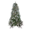 Northlight 9' Pre-Lit Flocked Rosemary Emerald Angel Pine Artificial Christmas Tree - Clear LED Lights -Christmas Decoration Shop northlight v27363 39713.1588369127