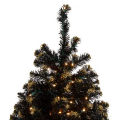 Northlight Pre-Lit LED Black Crystal Pine With Gold Glitter Artificial Christmas Tree - 7.5 Ft Clear Lights 10 Northlight Pre-Lit LED Black Crystal Pine With Gold Glitter Artificial Christmas Tree - 7.5 Ft Clear Lights -Christmas Decoration Shop northlight v27364 2 58309.1665610428