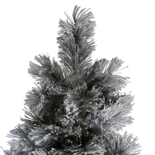 Northlight 7.5' Flocked Black Spruce Artificial Christmas Tree - Unlit 6 Northlight 7.5' Flocked Black Spruce Artificial Christmas Tree - Unlit - Image 4