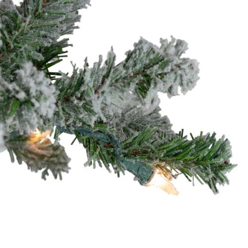Northlight 6' Pre-Lit Flocked Alpine Artificial Christmas Tree, Clear Lights 4 Northlight 6' Pre-Lit Flocked Alpine Artificial Christmas Tree, Clear Lights - Image 2