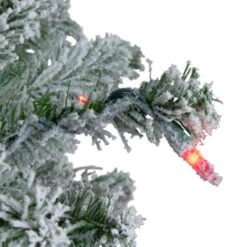 Northlight Set Of 3 Pre-Lit Slim Flocked Alpine Artificial Christmas Trees 6' - Multicolor Lights -Christmas Decoration Shop northlight v27442 4 61306.1665696781