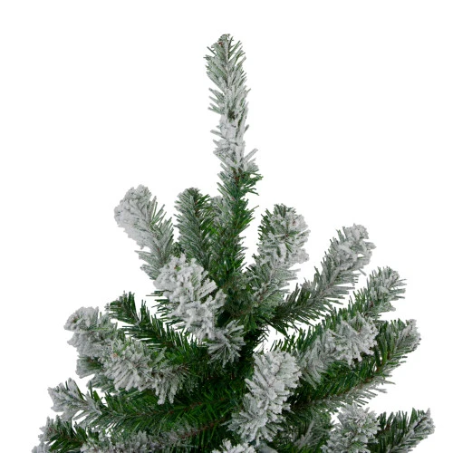 Northlight Set Of 3 Slim Flocked Alpine Artificial Christmas Trees 6' - Unlit 5 Northlight Set Of 3 Slim Flocked Alpine Artificial Christmas Trees 6' - Unlit - Image 3