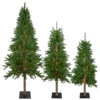 Northlight Set Of 3 Pre-Lit Slim Alpine Artificial Christmas Trees 6' - Clear Lights -Christmas Decoration Shop northlight v27450 1update 62097.1665610744