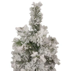Northlight Set Of 3 Slim Flocked Alpine Artificial Christmas Trees 5' - Unlit -Christmas Decoration Shop northlight ynt775 fk 2 updated 47487.1657129359