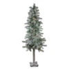Northlight 5ft Pre-Lit Flocked Woodland Alpine Artificial Christmas Tree - Clear Lights -Christmas Decoration Shop northlight yt8558 fk 42798.1588397015