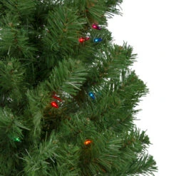 Northlight 6' Pre-Lit Alberta Pine Slim Artificial Christmas Tree - Multi Lights -Christmas Decoration Shop northlight z16024 2 29951.1665610747