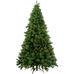 Northlight 7.5' Pre-Lit Full Ashcroft Cashmere Pine Artificial Christmas Tree - Clear AlwaysLit Lights
