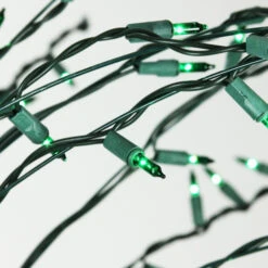 Northlight 9' Black Pre-Lit Artificial Cascade Twig Christmas Tree - Green Lights -Christmas Decoration Shop northlight zg15694 3 50197.1665610747