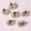 6 Pack | Mercury Glass Mini Ornaments (1.5-inch, Silver, Tania Design) - Great Gift Idea, Vintage-Style Decorations For Christmas And Home Décor -Christmas Decoration Shop or185sv 6pk mercury glass ornaments silver tania