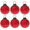 6 Pack | Small Mercury Glass Ball Ornaments (2.5-inch, Red, Ava) - Great Gift Idea, Vintage-Style Decorations For Christmas, Special Occasions, Home Decor And Parties -Christmas Decoration Shop or213re 6pk mercury glass ball ornament red ava