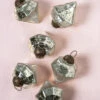 6 Pack | Mercury Glass Small Ornaments (3-inch, Silver, Elizabeth Design) - Great Gift Idea, Vintage-Style Decorations For Christmas, Special Occasions, Home Decor And Parties -Christmas Decoration Shop or87sv 6pk mercury ornaments silver elizabeth