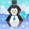 Penguin 3D Pop-up Confetti Wild Card 1 Penguin 3D Pop-up Confetti Wild Card -Christmas Decoration Shop penguin 02