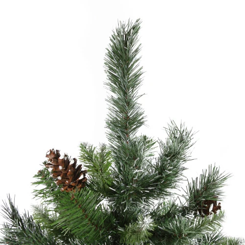 Northlight 4' Snowy Delta Pine With Pine Cones Full Artificial Christmas Tree - Unlit 4 Northlight 4' Snowy Delta Pine With Pine Cones Full Artificial Christmas Tree - Unlit - Image 2