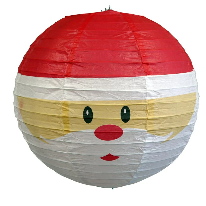 12-pc Santa Claus Holiday Christmas Party Pack Paper Lanterns Combo Set 4 12-pc Santa Claus Holiday Christmas Party Pack Paper Lanterns Combo Set - Image 2