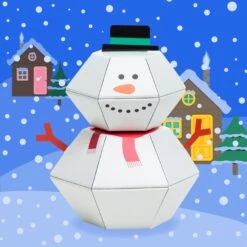 Snowman 3D Pop-up Confetti Wild Card