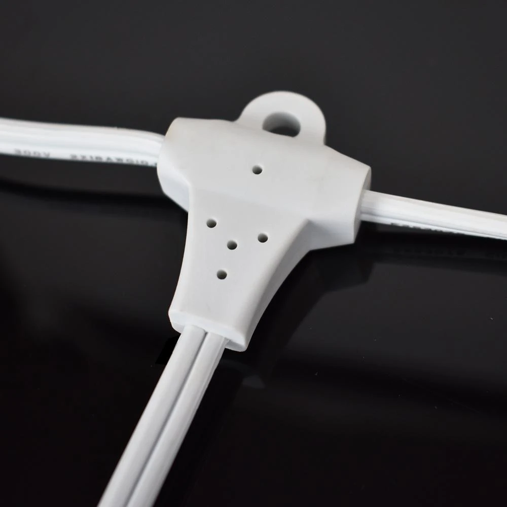 Star Lantern Triple Socket White Weatherproof Outdoor Pendant Light Lamp Cord, E12, 19 Ft - Electrical Swag Light Kit 5 Star Lantern Triple Socket White Weatherproof Outdoor Pendant Light Lamp Cord, E12, 19 Ft - Electrical Swag Light Kit - Image 3