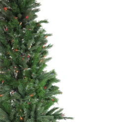 6.5' Pre-Lit Medium Vermont Fir Instant Shape Artificial Christmas Tree - Multicolor Dura-Lit Lights -Christmas Decoration Shop vickerman c102087 2 81373.1588371422