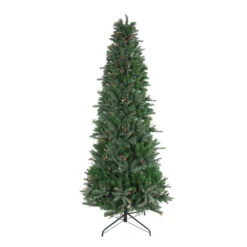 6.5' Pre-Lit Medium Vermont Fir Instant Shape Artificial Christmas Tree - Multicolor Dura-Lit Lights