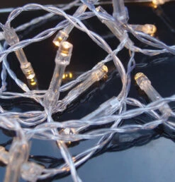 30 LED Warm White Mini String Lights, 10.8 FT Clear Cord, Battery Operated Powered 8 30 LED Warm White Mini String Lights, 10.8 FT Clear Cord, Battery Operated Powered -Christmas Decoration Shop warm white led battery powered mini lights 47