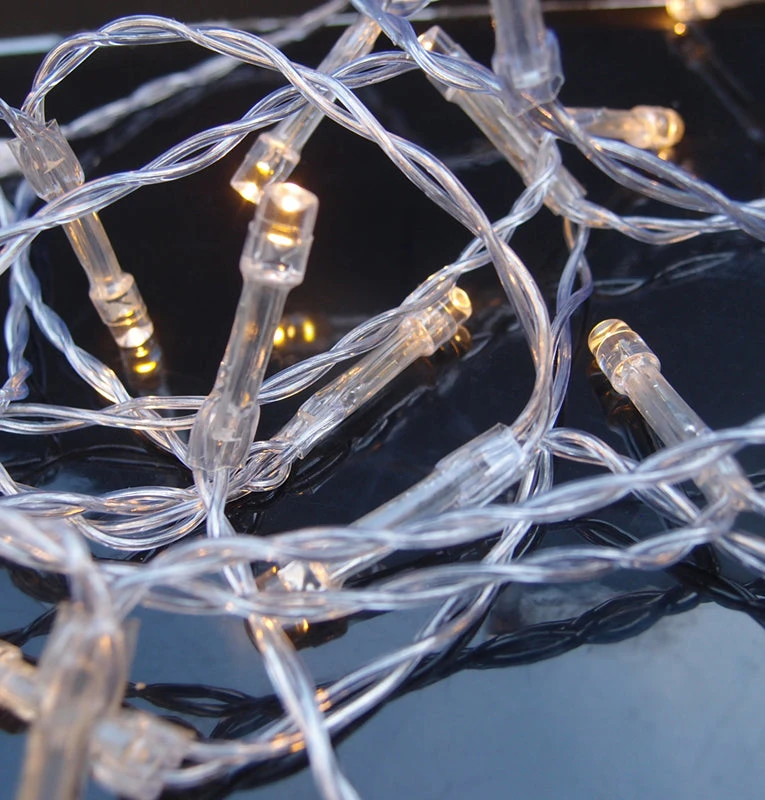 30 LED Warm White Mini String Lights, 10.8 FT Clear Cord, Battery Operated Powered 5 30 LED Warm White Mini String Lights, 10.8 FT Clear Cord, Battery Operated Powered - Image 3