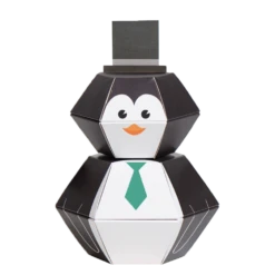 Penguin 3D Pop-up Confetti Wild Card -Christmas Decoration Shop wc penguin old