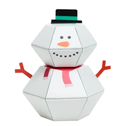 Snowman 3D Pop-up Confetti Wild Card -Christmas Decoration Shop wc snowman