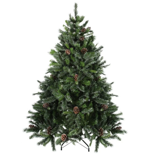 Northlight 6.5' Full Snowy Delta Pine With Pine Cones Artificial Christmas Tree, Unlit 3 Northlight 6.5' Full Snowy Delta Pine With Pine Cones Artificial Christmas Tree, Unlit