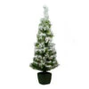 Northlight 3.5' Pre-Lit Potted Flocked Green Tinsel Artificial Christmas Tree - Clear Lights -Christmas Decoration Shop yl1tg4zzxrwgba7fejjuvi6kfof6vgrc 22433.1588411291
