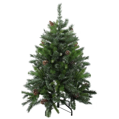 Northlight 4' Snowy Delta Pine With Pine Cones Full Artificial Christmas Tree - Unlit 3 Northlight 4' Snowy Delta Pine With Pine Cones Full Artificial Christmas Tree - Unlit